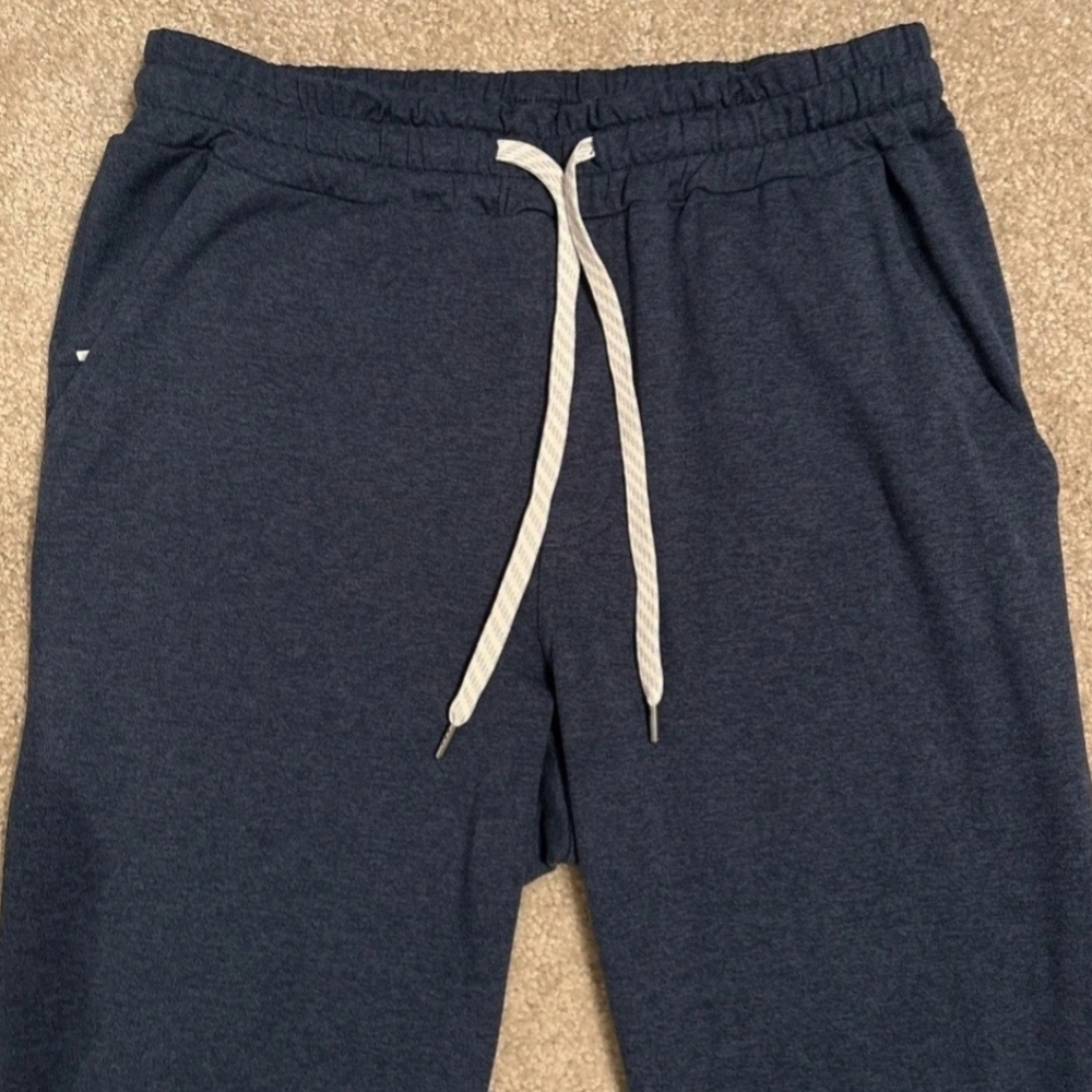Vuori Ponto Performance Pants Mens Large Blue Sweatpants Lounge DreamKnit V418 - Picture 2 of 8